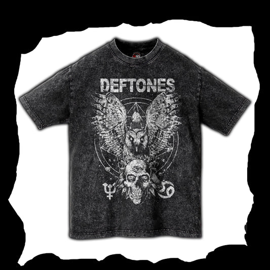 Playera Vintage Deftones Lechuza